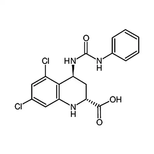 (2R，4S)-5，7-二氯-4-(3-苯基脲基)-1，2，3，4-四氢喹啉-2-羧酸