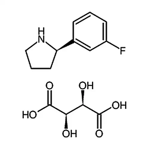 (R)-2-(3-氟苯基)吡咯烷-L-酒石酸盐