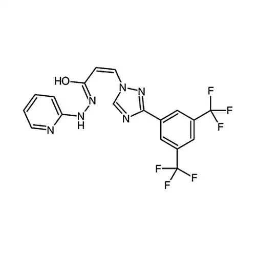 (Z)-3(3-(3,5-双(三氟甲基)苯基)-1H-1,2,4-三唑-1-基)-N'-(吡啶-2-基)丙烯酰肼