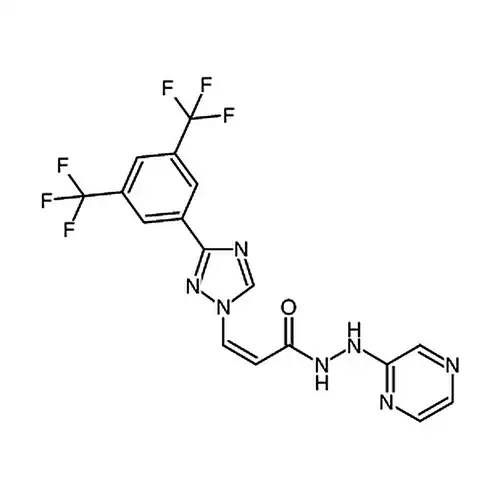 (Z)-3-(3-(3,5-双(三氟甲基)苯基)-1H-1,2,4-三唑-1-基)-N'-(吡嗪-2-基)丙烯酰肼