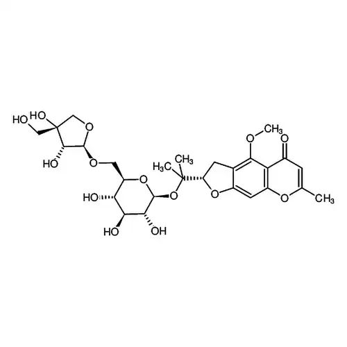 5-O-甲基维斯阿米醇-4'-O-β-D-呋喃芹糖基-(1→6)-β-D-吡喃葡萄糖苷