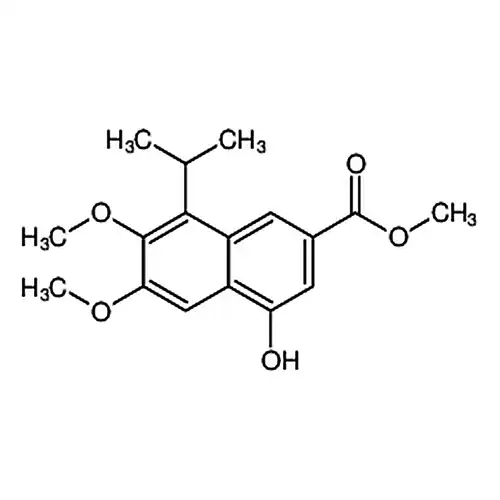 4-羟基-8-异丙基-6，7-二甲氧基-2-萘甲酸甲酯