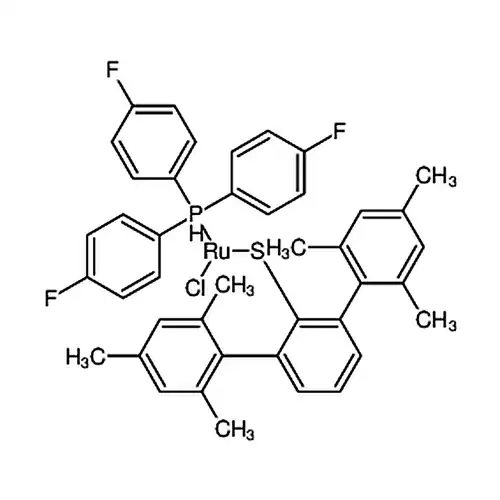 [(1，2，3，4，5，6-η)-2，2''，4，4''，6，6''-六甲基[1，1':3'，1''-三联苯]-2'-巯基-κS][三(4-氟苯基)膦-κP]氯化钌(II)