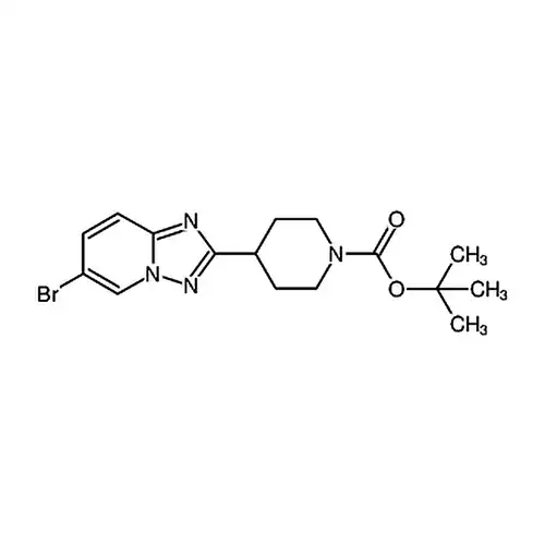 4-(6-溴-[1,2,4]三唑并[1,5-a]吡啶-2-基)哌啶-1-羧酸叔丁酯