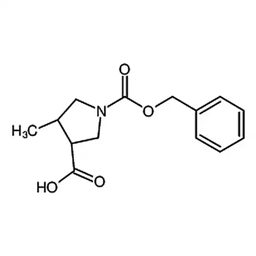 (3S，4R)-1-Cbz-4-甲基吡咯烷-3-甲酸