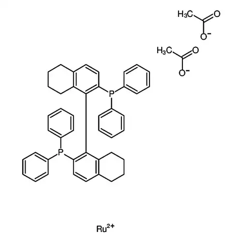 二乙酸根[(S)-(-)-2，2′-二(二苯基膦基)-5，5′，6，6′，7，7′，8，8′-八氢-1，1′-联萘基]钌(II)