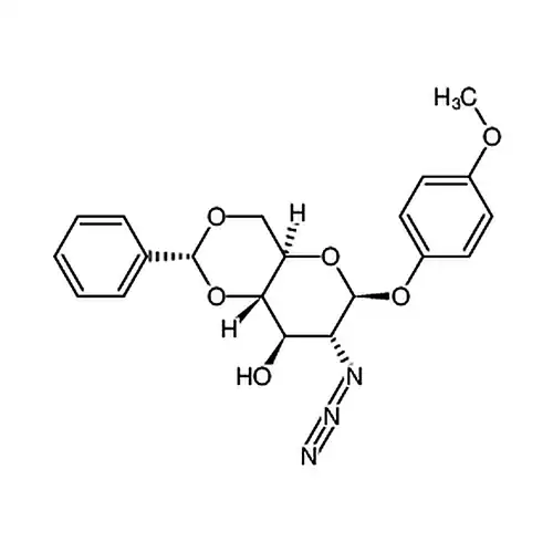 4-甲氧苯基2-叠氮基-4,6-O-苯亚甲基-2-脱氧-&beta;-D-吡喃葡萄糖苷
