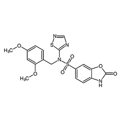 N-(2，4-二甲氧基苄基)-2-氧代-N-(1，2，4-噻二唑-5-基)-2，3-二氢苯并[d]噁唑-6-磺酰胺