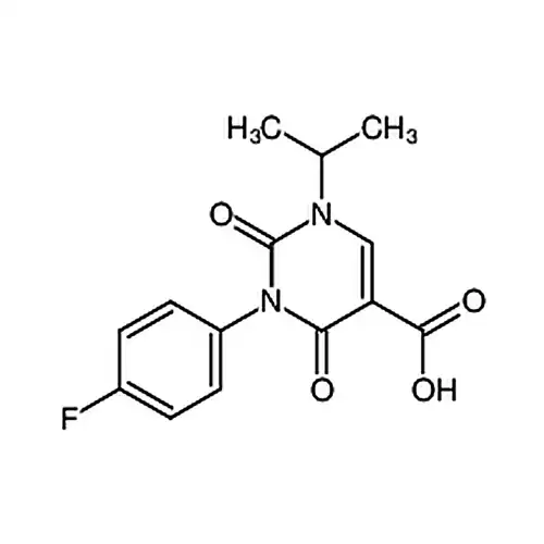 3-(4-氟苯基)-2，4-二氧-1-(丙-2-基)-1，2，3，4-四氢嘧啶-5-甲酸