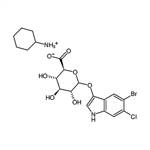 5-溴-6-氯-3-吲哚基β-D-葡糖苷酸环己铵盐 [用于生化研究]