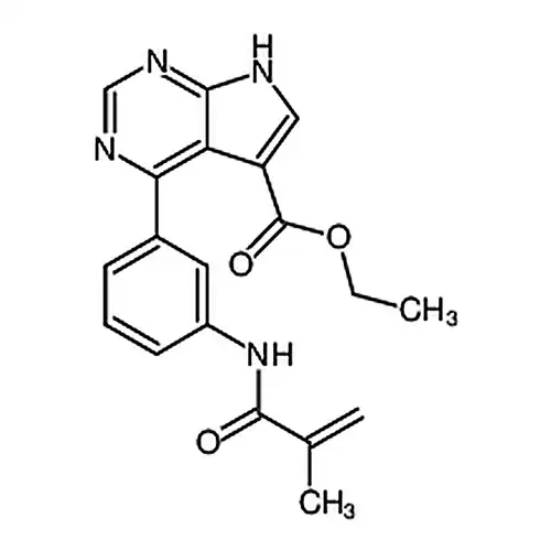 4-(3-甲基丙烯酰胺基苯基)-7H-吡咯并[2,3-d]嘧啶-5-羧酸乙酯