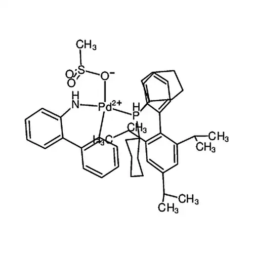 甲烷磺酸(2-二环己基膦基-2'',4'',6''-三-异丙基-1,1''-联苯基)(2''-氨基-1,1''-联苯-2-基)钯(II)