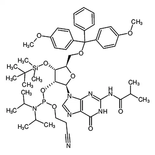 3'-O-叔丁基二甲基甲硅烷基-5'-O-DMT-N2-异丁酰鸟苷2'-CE亚磷酰胺