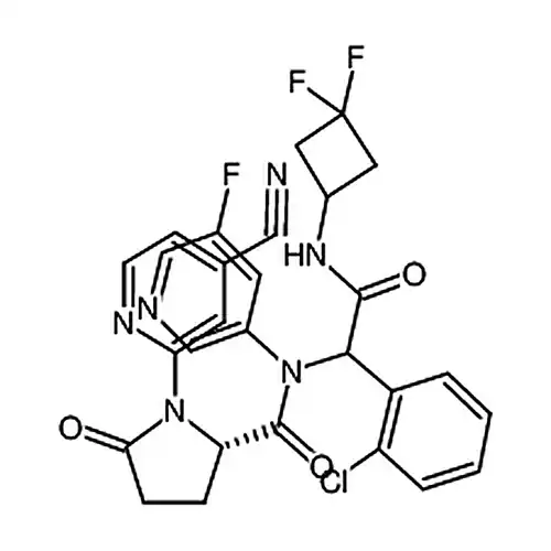 1-(4-氰基-2-吡啶基)-5-氧代-L-脯氨酰-2-(2-氯苯基)-N-(3,3-二氟环丁基)-N2-(5-氟-3-吡啶基)甘氨酰胺