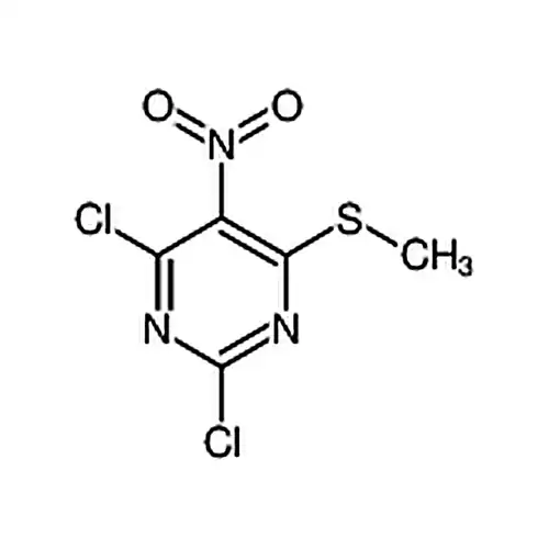 2，4-二氯-6-(甲基硫烷基)-5-硝基嘧啶