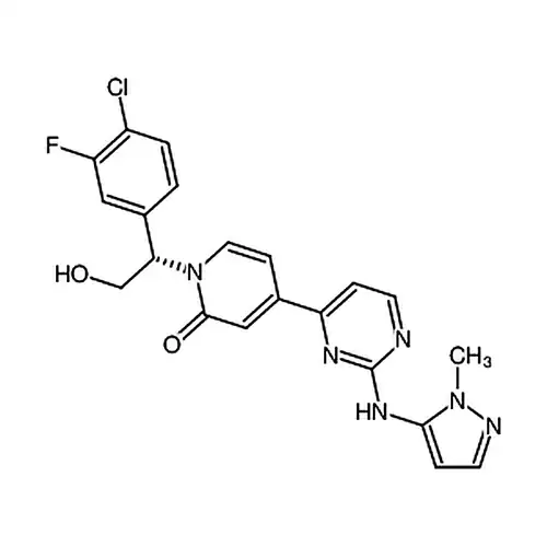 (S)-1-(1-(4-氯-3-氟苯基)-2-羟乙基)-4-(2-((1-甲基-1H-吡唑-5-基)氨基)嘧啶-4-基)吡啶-2(1H)-酮