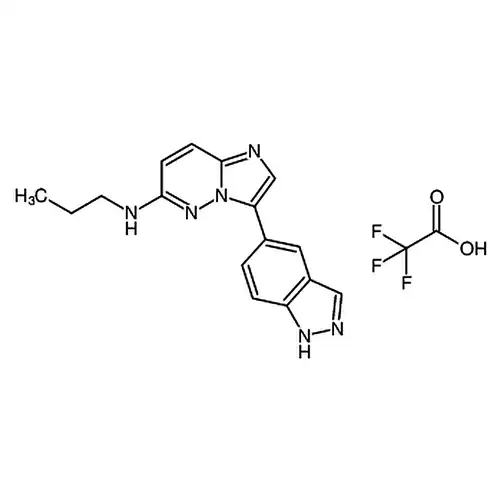 3-(1H-吲唑-5-基)-N-丙基咪唑并[1,2-b]哒嗪-6-胺 2,2,2-三氟乙酸盐