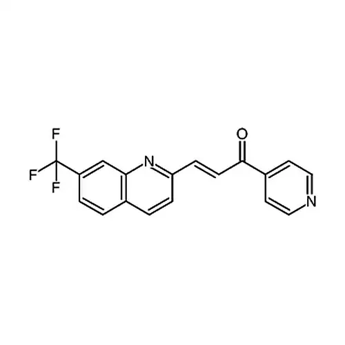 (E)-1-(吡啶-4-基)-3-(7-(三氟甲基)喹啉-2-基)丙-2-烯-1-酮