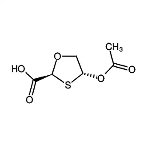 反-5-乙酰氧基-1，3-噁噻戊环-2-羧酸