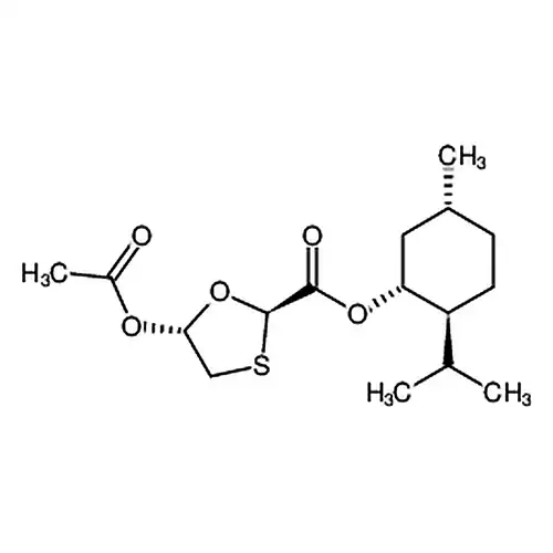 (2R，5R)-(1R，2S，5R)-2-异丙基-5-甲基环己基5-乙酰氧基-1，3-氧硫杂环戊烷-2-羧酸酯