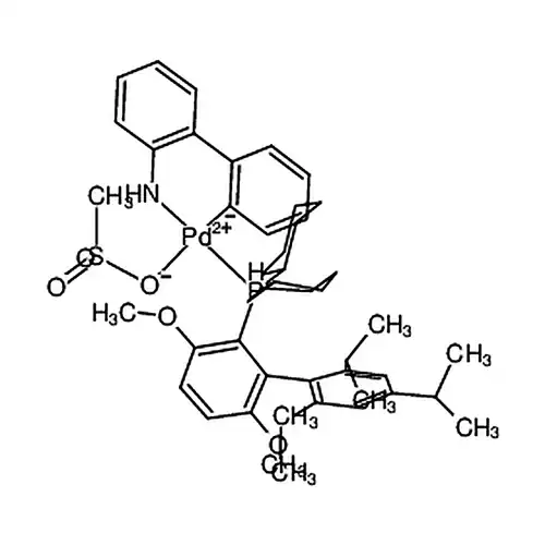 甲磺酸(2-二环己基膦基-3,6-二甲氧基-2',4',6'-三异丙基-1,1'-联苯)(2-氨基-1,1'-联苯-2-基)钯(II)