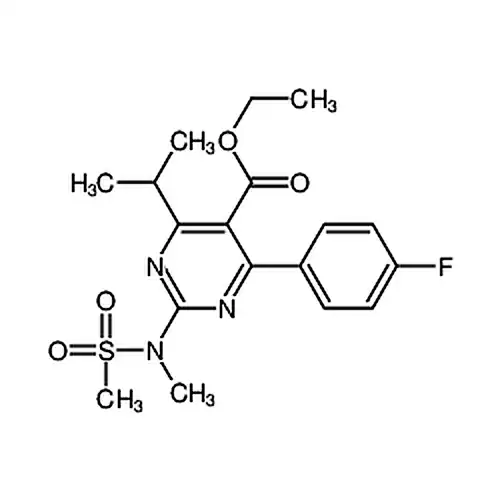 4-(4-氟苯基)-6-异丙基-2-(N-甲基-N-甲磺酰胺基)-5-甲酸乙酯-1-嘧啶