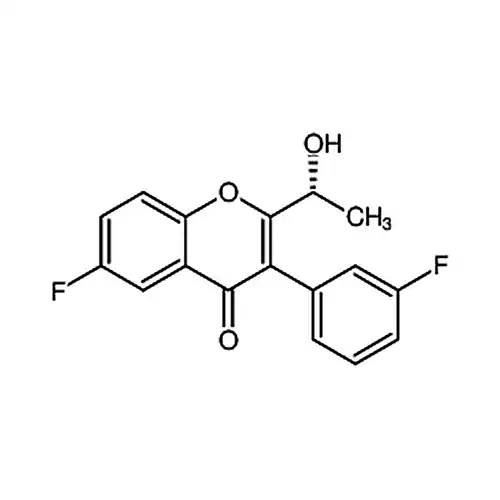 (R)-6-氟-3-(3-氟苯基)-2-(1-羟乙基)-4H-苯并吡喃-4-酮