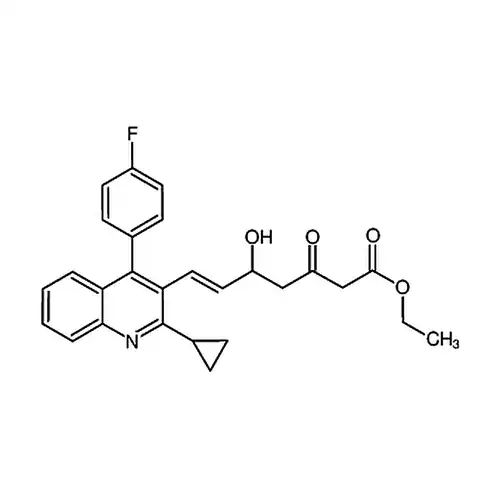 (E)-7-[2-环丙基-4-(4-氟苯)-3-喹啉基]-5-羟基-3-氧代-6-庚烯酸乙酯