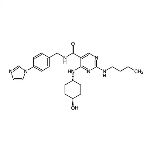 N-(4-(1H-咪唑-1-基)苄基)-2-(丁胺基)-4-((1r,4r)-4-羟基环己基)氨基)嘧啶-5-甲酰胺