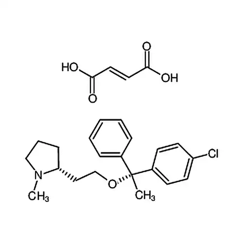 (R)-2-(2-((R)-1-(4-氯苯基)-1-苯乙氧基)乙基)-1-甲基吡咯烷富马酸盐