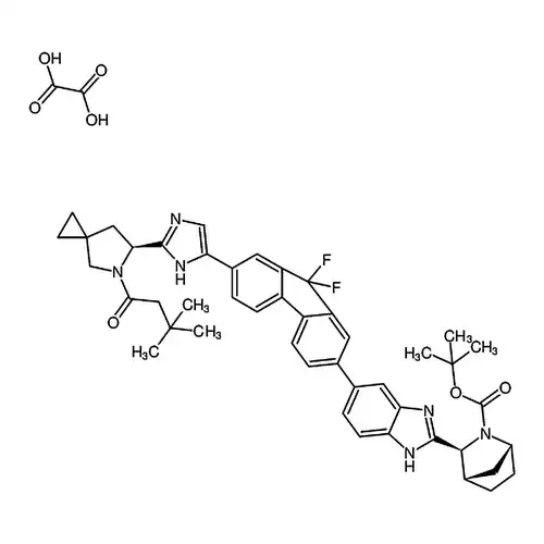 (1R,3S,4S)-3-(6-(7-(2-((S)-5-(叔丁氧基羰基)-5-氮杂螺[2.4]庚烷-6-基)咪唑-5-基)-9,9-二氟-9H-芴-2-基)-1H-苯并[d]咪唑-2-基)-2-氮杂二环[2.2.1]庚烷-2-羧酸乙酯草酸盐