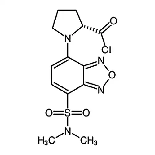 (R)-(+)-DBD-Pro-COCl [=(R)-(+)-4-(N,N-二甲氨基磺酰基)-7-(2-氯甲酰四氢吡咯-1-基)-2,1,3-苯并恶二唑] [用于e.e.值测定的HPLC标记试剂]