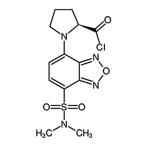 (S)-(-)-DBD-Pro-COCl [=(S)-(-)-4-(N,N-二甲氨基磺酰基)-7-(2-氯甲酰四氢吡咯-1-基)-2,1,3-苯并恶二唑] [用于e.e.值测定的HPLC标记试剂]