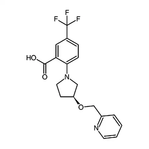 (S)-2-(3-(吡啶-2-基甲氧基)吡咯烷-1-基)-5-(三氟甲基)苯甲酸