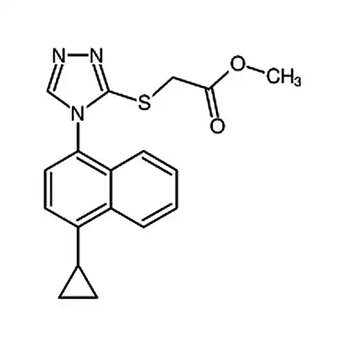 2-[[4-(4-环丙基萘-1-基)-4H-1,2,4-三唑-3-基]硫基]乙酸甲酯