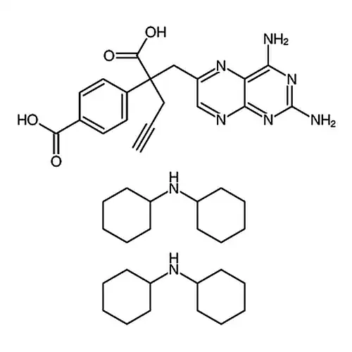 二环己胺半(4-(2-羧基-1-(2，4-二氨基喋啶-6-基)戊-4-炔-2-基)苯甲酸酯)
