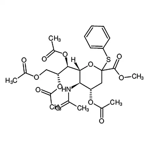 (1S,2R)-1-((2R,3R,4S)-3-乙酰氨基-4-乙酰氧基-6-(甲氧基羰基)-6-(苯硫基)四氢-2H-吡喃-2-基)丙烷-1,2,3-三乙酸三酯