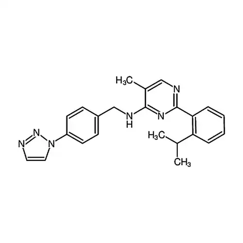 N-(4-(1H-1,2,3-三唑-1-基)苄基)-2-(2-异丙基苯基)-5-甲基嘧啶-4-胺