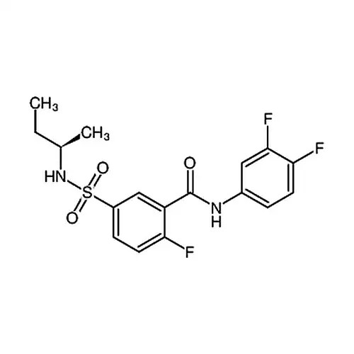 (R)-5-(N-(仲丁基)氨磺酰基)-N-(3,4-二氟苯基)-2-氟苯甲酰胺