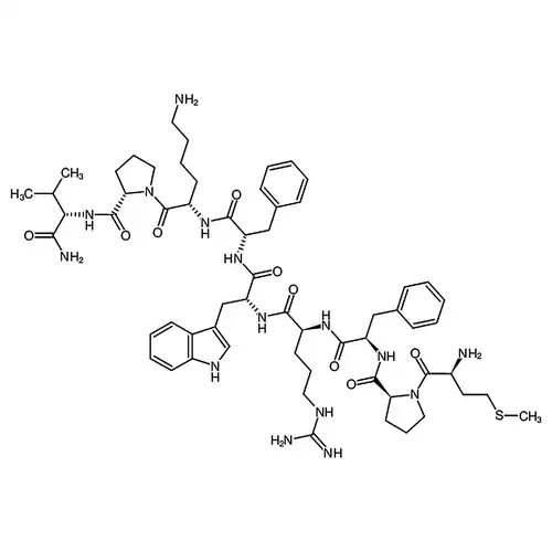 H-Met-Pro-D-Phe-Arg-D-Trp-Phe-Lys-Pro-Val-NH2游离态