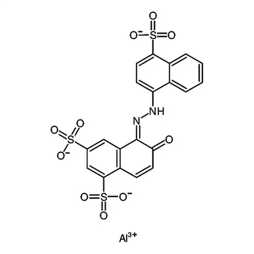 1,3-萘二磺酸, 7-羟基-8-[(4-磺基-1-萘基)偶氮]-, 铝络合物