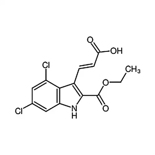 3-(4,6-二氯-2-(乙氧基羰基)-1H-吲哚-3-基)丙烯酸