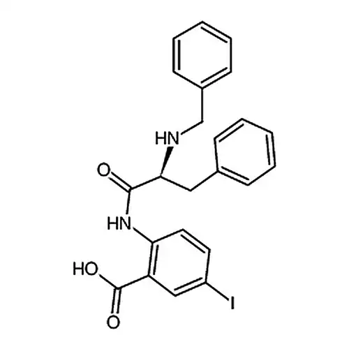 (S)-2-(2-(苄基氨基)-3-苯基丙酰胺基)-5-碘苯甲酸