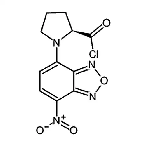 (S)-(-)-NBD-Pro-COCl [=(S)-(-)-4-硝基-7-(2-氯甲酰四氢吡咯-1-基)-2,1,3-苯并恶二唑] [用于e.e.值测定的HPLC标记试剂]