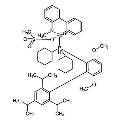 甲烷磺酸(2-二环己基膦-3,6-二甲氧基-2',4',6'-三异丙基-1,1'-联苯)(2'-甲胺基-1,1'-联苯-2-基)钯(II)