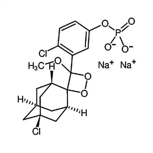 2-氯-5-（4-甲氧基螺1,2-二氧杂环丁烷-3,2′-（5-氯三环3.3.1.13.7癸烷）-4-基 -1-苯基磷酸二钠