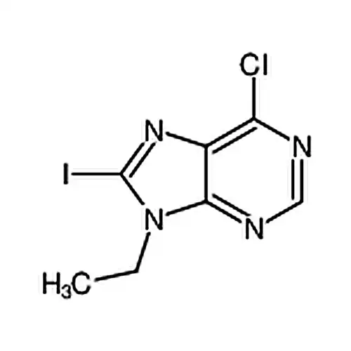 6-氯-9-乙基-8-碘-9H-嘌呤