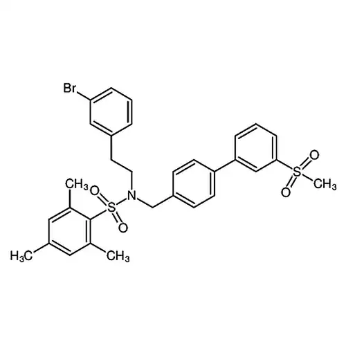 N-[2-(3-溴苯基)乙基]-2,4,6-三甲基-N-[[3'-(甲基磺酰基)[1,1'-联苯]-4-基]甲基]苯磺酰胺