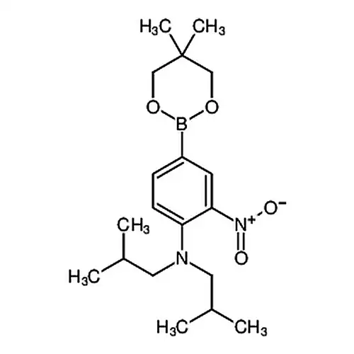 4-(5，5-二甲基-1，3，2-二氧杂硼杂环-2-基)-N，N-二异丁基-2-硝基苯胺