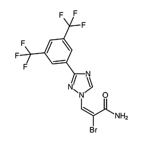 (E)-3-(3-(3，5-双(三氟甲基)苯基)-1H-1，2，4-三唑-1-基)-2-溴代丙烯
